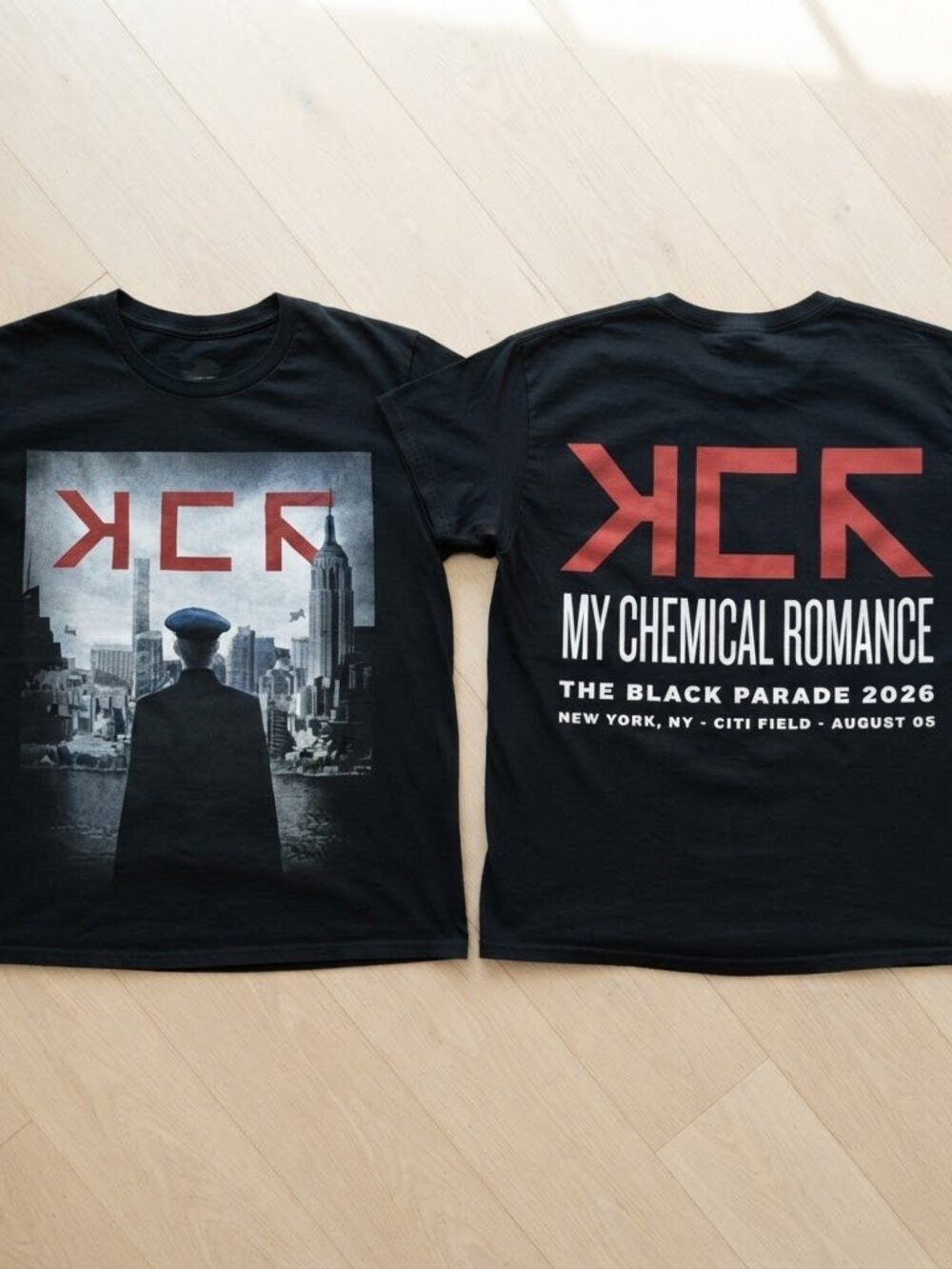 My Chemical Romance The Black Parade 2026 Citi Field NYC Black T-Shirt S-4XL